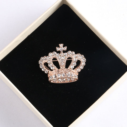 Diamond Crown Brooch