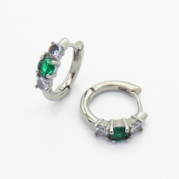 Advanced Design Versatile Multi-color Zircon Earrings