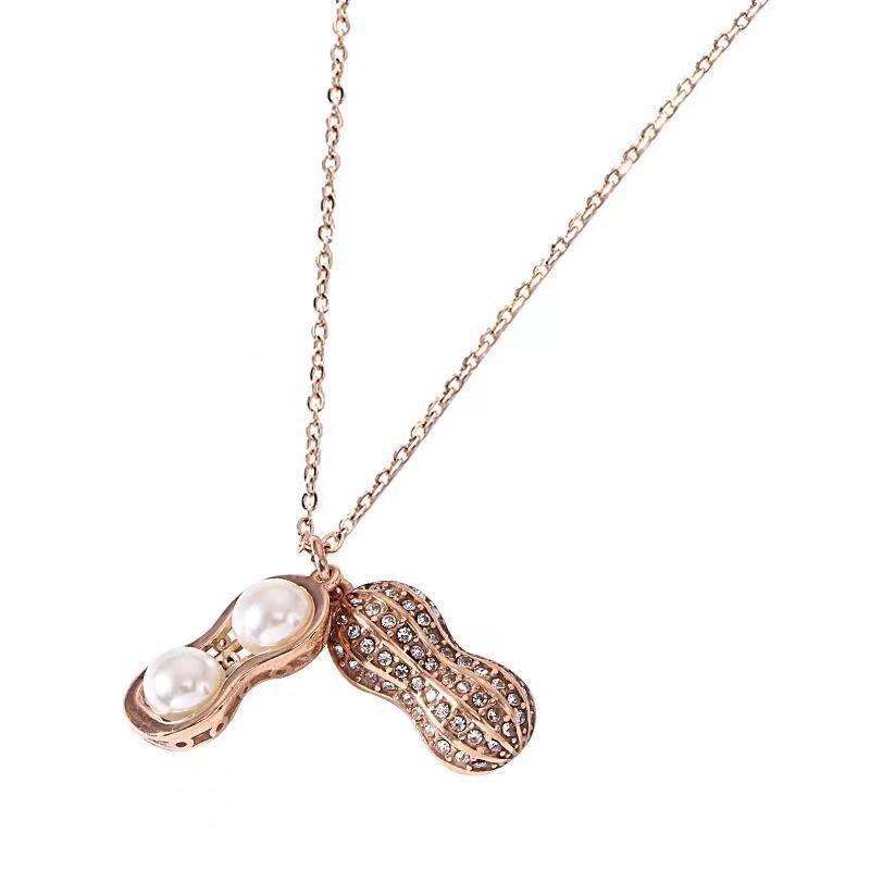 Peanut Pendant Necklace For Women Simple Niche